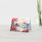 Aquarel Romantisch Kaart (Voorkant)
