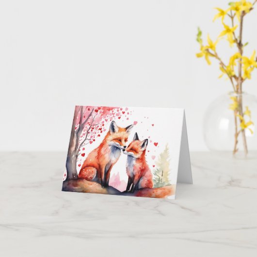 Aquarel Romantisch Kaart (Gele Bloem)