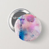 Aquarel Ronde Button 5,7 Cm (Voorkant /achterkant)