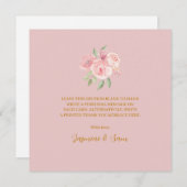 Aquarel ROOS Bedankkaart (Voorkant / Achterkant)