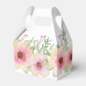 Aquarel Roze Bloesems Dank Je Bedankdoosjes (Achterkant)