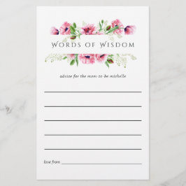 Aquarel Roze Klaprozen Bruidsborrel Advies