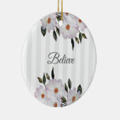 Aquarel Roze Rozen Ballerina Bloemendesign Keramisch Ornament (Rechts)