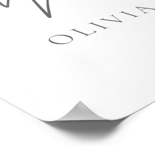 Aquarel Roze Wijn Botanisch Evenement Welkomstbord Poster (Hoek)