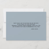 Aquarel Rurale Cowboy Bruiloft Kaart (Achterkant)