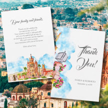 Aquarel San Miguel de Allende Landelijke Bruiloft