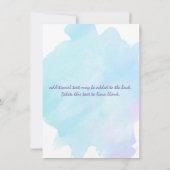 Aquarel Save The Date Bloemrijke Zomer Uitnodiging (Achterkant)