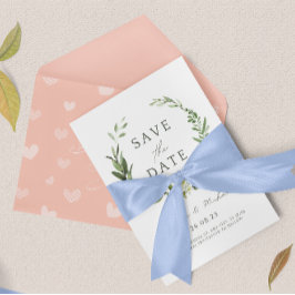 Aquarel Save the Date Trouw Uitnodiging