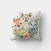 Aquarel schattige dieren ontwerp kussen (Voorkant)