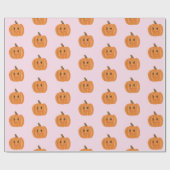 Aquarel Schattigee pompoen Cadeaupapier (Vlak)