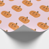 Aquarel Schattigee pompoen Cadeaupapier (Hoek)