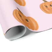 Aquarel Schattigee pompoen Cadeaupapier (Rol Hoek)