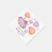 Aquarel Schelpen Papieren Servetten (Hoek)