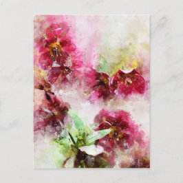Aquarel Schilderen van een Helleborebloem Briefkaart