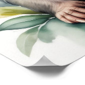 Aquarel Schilderij Baby Chimpansee Kledingkamer 5: Poster (Hoek)