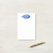 Aquarel Schilderij Schelp Post-it® Notes (Op bureau)