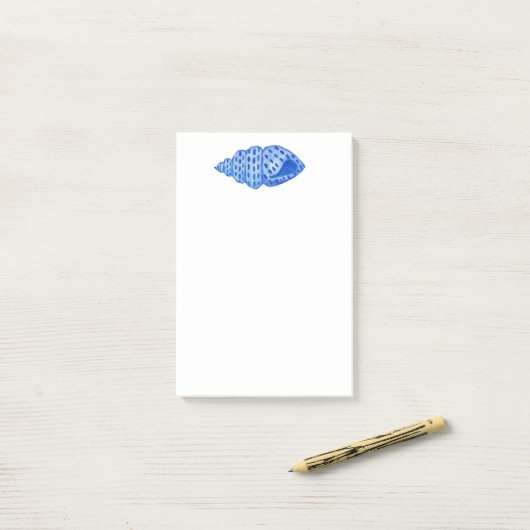 Aquarel Schilderij Schelp Post-it® Notes (Op bureau)