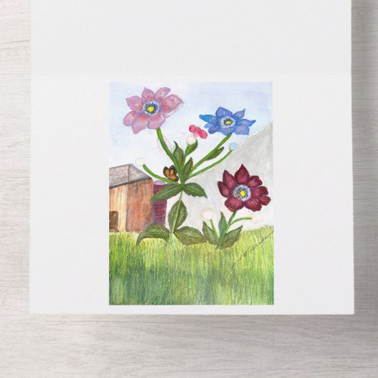 Aquarel Schilderij UITNODIGING (Binnenkant onderkant)