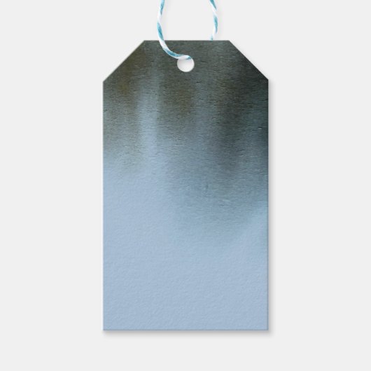Aquarel Schildertechniek Textuur Cadeaulabel (Voorkant)