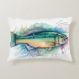 Aquarel Serie: Baars Accent Kussen