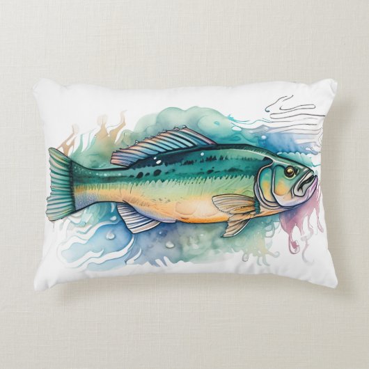 Aquarel Serie: Baars Accent Kussen (Voorkant)