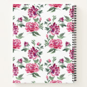 Aquarel Slang & Bloemige Gepersonaliseerde Agenda (Achterkant)