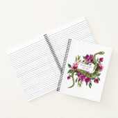 Aquarel Slang & Bloemige Gepersonaliseerde Agenda (Binnen)