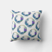 Aquarel sloe weath ontwerp kussen (Achterkant)