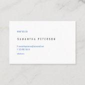 Aquarel splash-effect visitekaartje (Achterkant)