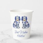 Aquarel Staffordshire Honden Papieren Bekers (Voorkant)