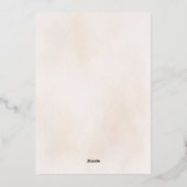 Aquarel stenen kapel herfst bruiloft uitnodiging (Achterkant)