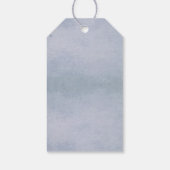 Aquarel Sterrennachtelijke Lucht, Winterbos Cadeaulabel (Achterkant)