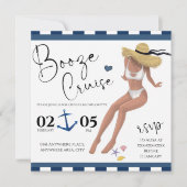 Aquarel strand thema vrijgezellenfeest kaart (Voorkant)