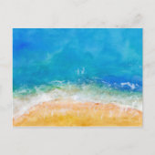 Aquarel Strandgezicht Briefkaart (Voorkant)
