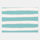 Aquarel Strandstrepen Inpakpapier Vel (Voorkant 2)