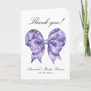 Aquarel Strikje Stippen Baby Shower Bedankt