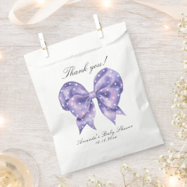 Aquarel Strikje Stippen Baby Shower Bedankt Bedankzakje
