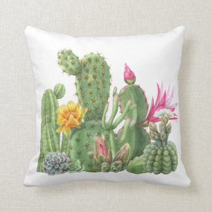 Aquarel Succulent Cactus tuin Woestijn Kussen