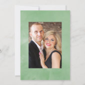 Aquarel Succulente Geometrische Trouwfoto Save The Date (Achterkant)