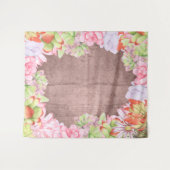 Aquarel Succulenten Achtergrond Wandkleed (Voorkant (horizontaal))