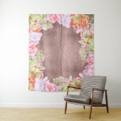 Aquarel Succulenten Achtergrond Wandkleed (In situ)