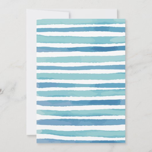 Aquarel surf uitnodiging (Achterkant)