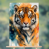 Aquarel Tijger Acryl Bord (Neutraal)