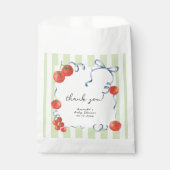 Aquarel tomaat babyshower bedankt bedankzakje (Voorkant)
