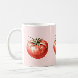 Aquarel tomatenillustratie koffiemok