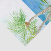 Aquarel Tropisch Strand Tissuepapier (Detail)