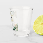 Aquarel Tropisch Vrijgezellenweekend Shot Glas (Rechts)