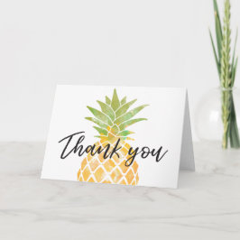 Aquarel Tropische Ananas Bedankt