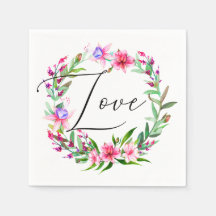 Aquarel tropische roze bloemen. Bloemige bruiloft