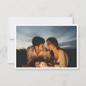 Aquarel Trouwdetails Informatiesjabloon Kaart (Achterkant)